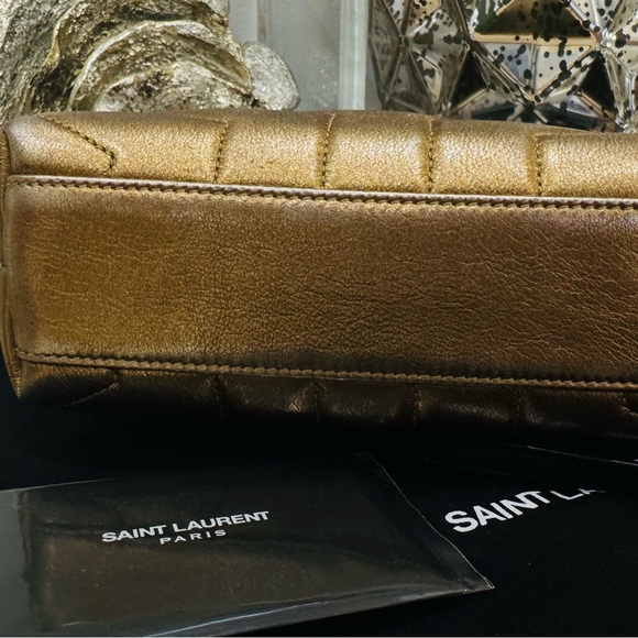 Saint Laurent Gold mini lou lou bag - Picture 7 of 14
